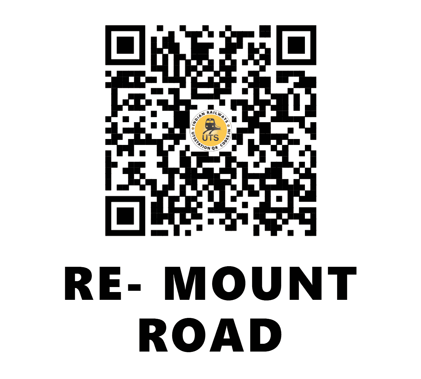 UTS QR Code for RE- MOUNT ROAD - RMTR (ER - WEST BENGAL)